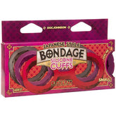 Japanese Bondage Siliconen Handboeien - Paars - PlayForFun